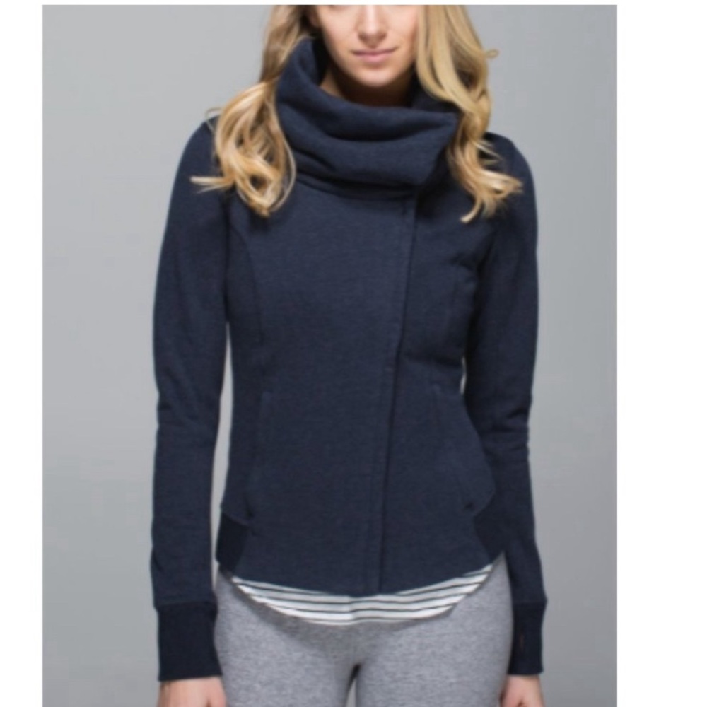 LULULEMON Karmacollected Jacket Heathered Inkwell / Inkwell Size 6